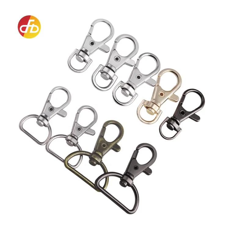 

Manufacturer bag Lanyard Zinc Alloy Swivel Snap Hook Cheap Small metal Snap Hook lanyard hook, Gold silver gun antique or customized