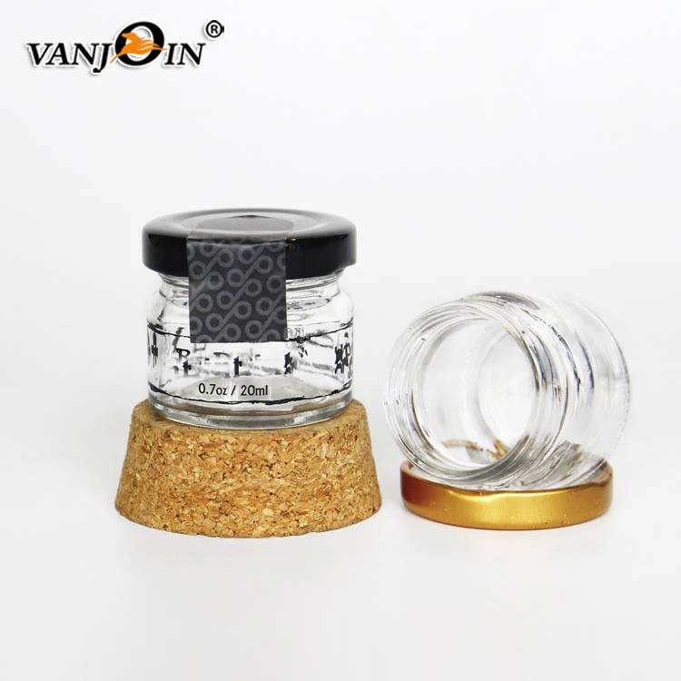 

1oz 30ml Mini Glass Jar with Metal Lid Jam Glass Jar