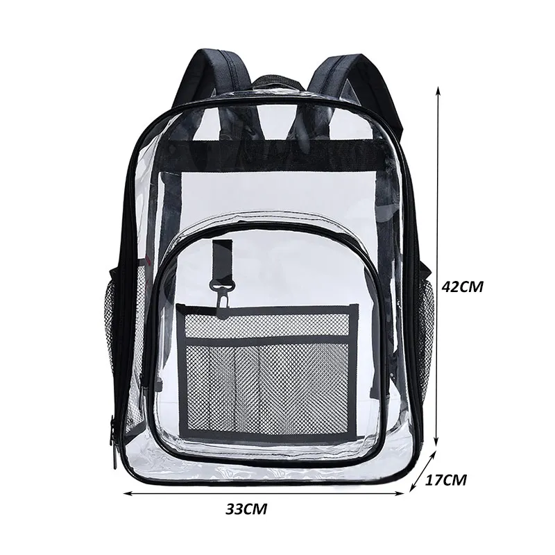 

Kids 2021 Colored Clear Plastic Backpack With Logo Hot Selling Large Backpack Custom School Wholesale