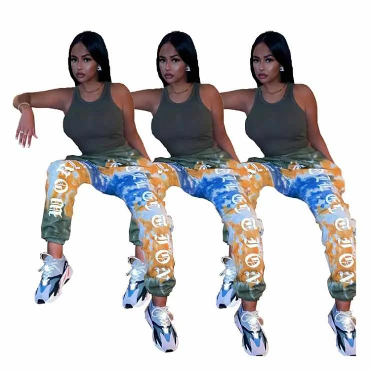 

Women Jogger Pants Casual Letter Printed Women Bottom Pants Ladys Trousers Women Jogger Pants