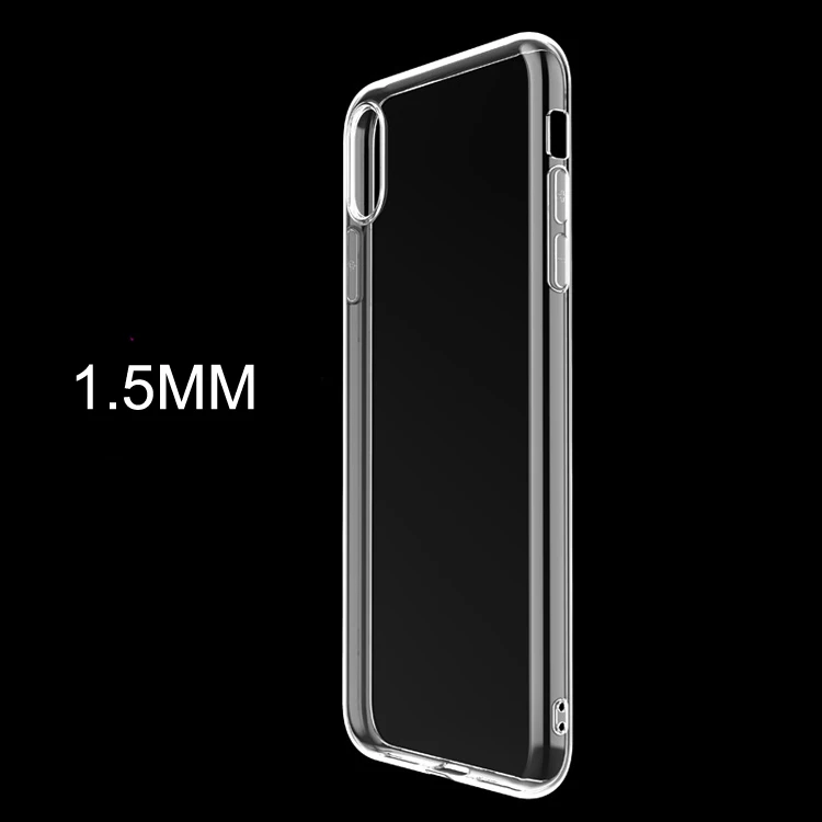 

Luxury fashion smart phone accessories high clear 1.5mm TPU transparent shockproof phone cover case for huawei p8 lite 2017