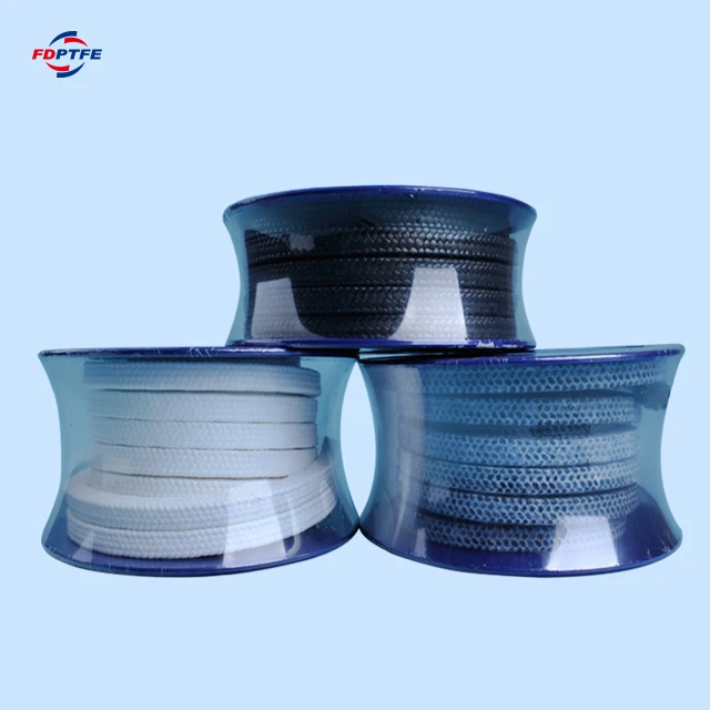 
pure ptfe braided gland packing with oil or without oil 