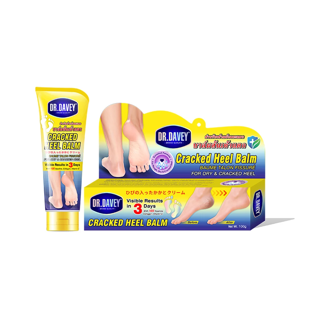 

DR.DAVEY Cracked Heel Balm for Dry Skin Foot Repair Softening Foot Cream