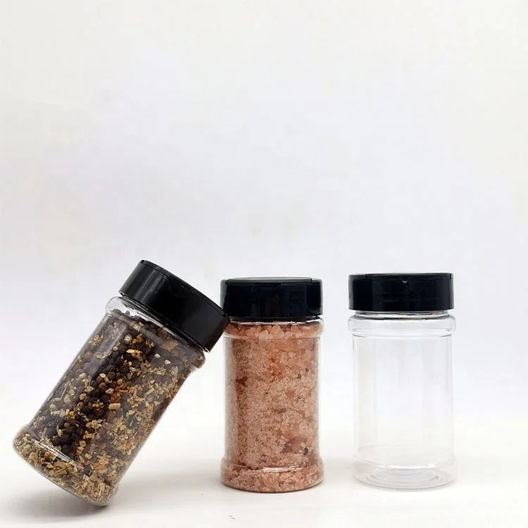 

6oz Empty Plastic Spice Bottles For Storing and Dispensing Spices/Plastic Food-Grade Spice Jars 180ml