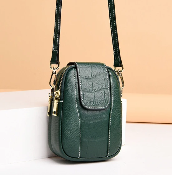 

Boshiho New Arrival Women Ladies Shape Handbag Cross Cell Phone Bag Real Genuine Leather Shoulder Bag