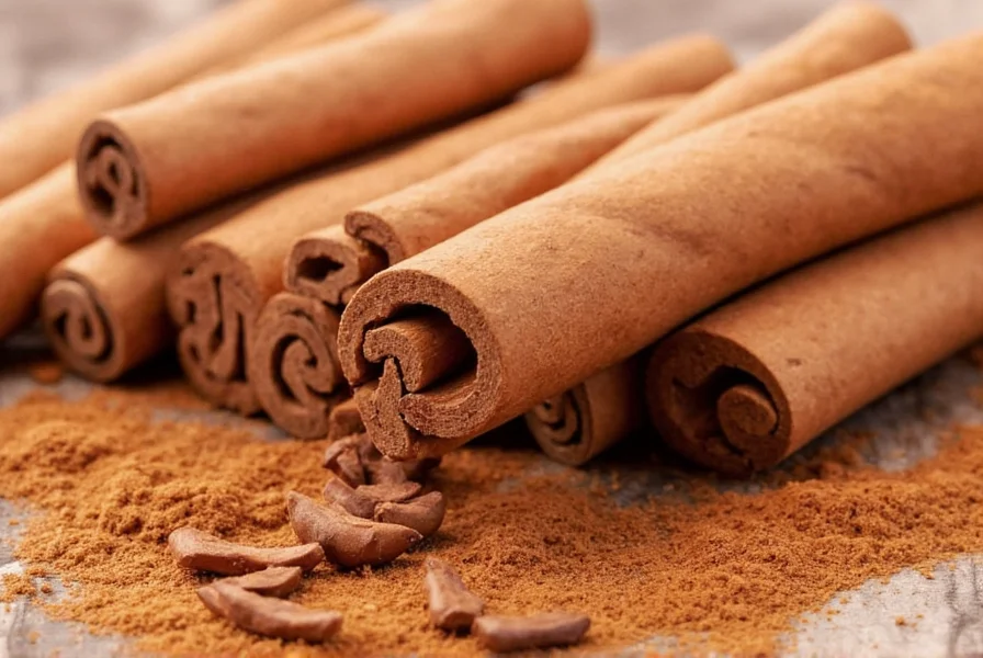 Healthy breakfast bowl with oats, fruits, and cinnamon sprinkled on top