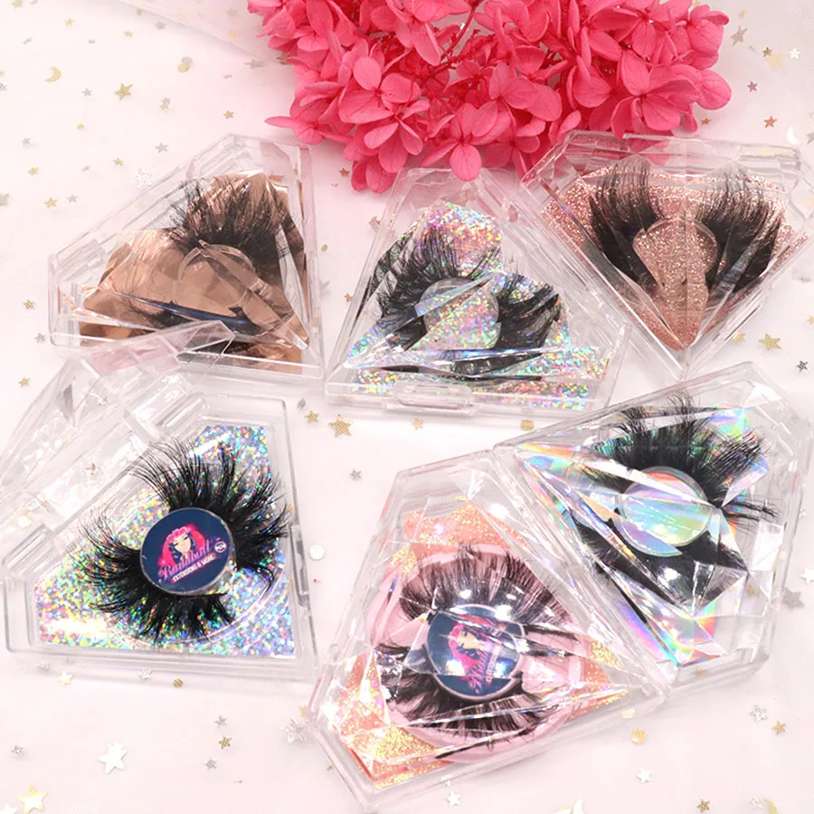 

Top Mink Eyelash Vendor With Custom Packaging For Lashes 100% Cruelty Free Real Siberian Dramatic Long 3D 25mm Mink Eyelash, Natural black