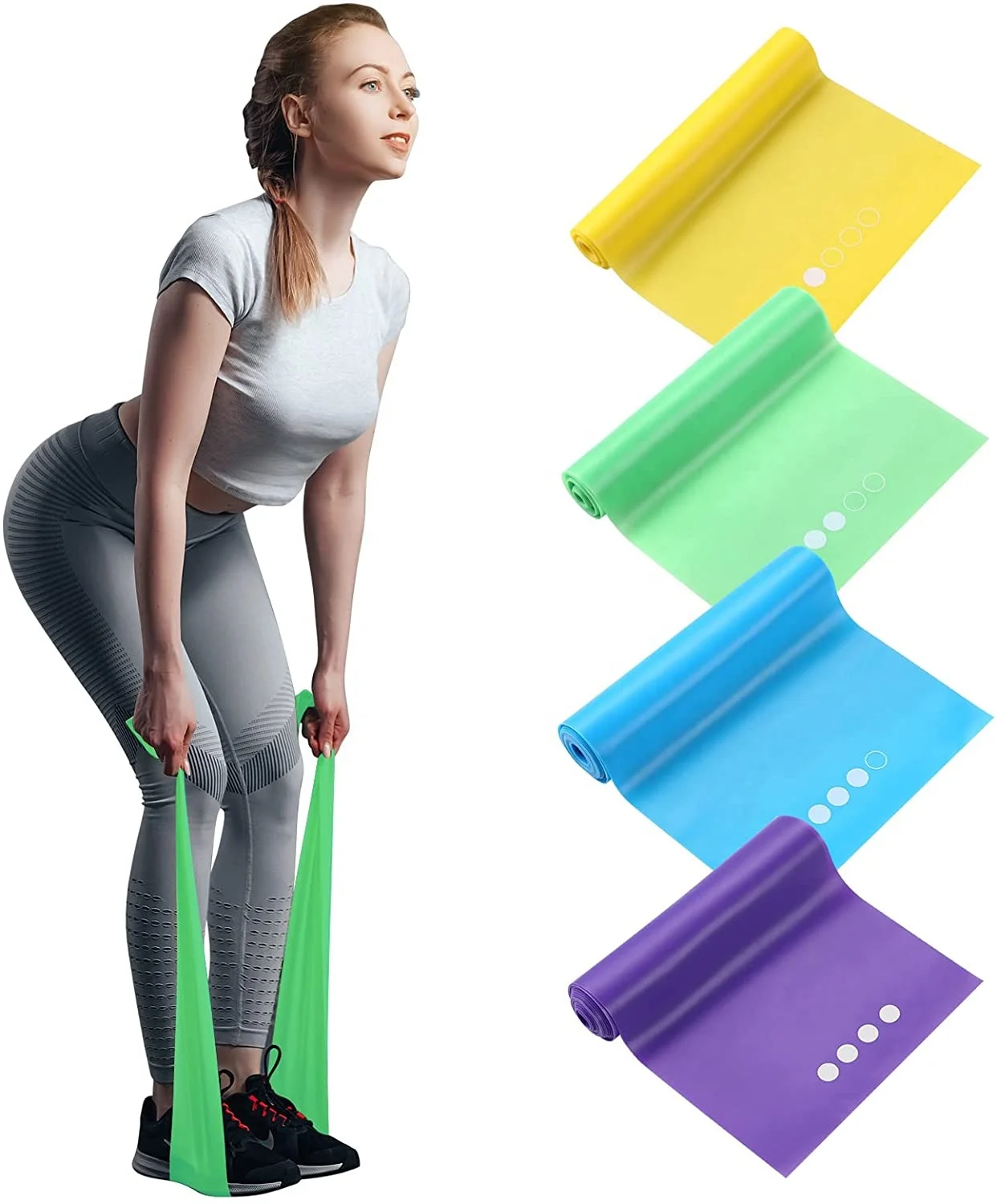 

Wellshow Sport custom resistance band Loop Exercise Yoga Workout Resistance Bands, Customized color