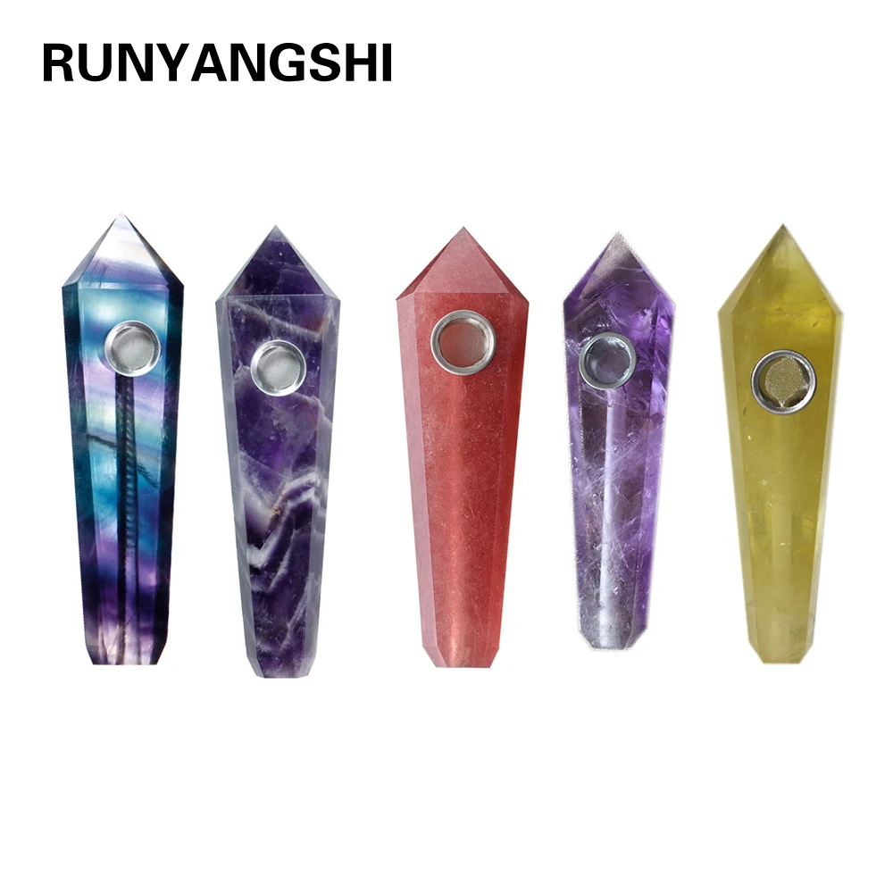 

custom logo crystal smoking weed pipe crystal pipes smoking, Picture