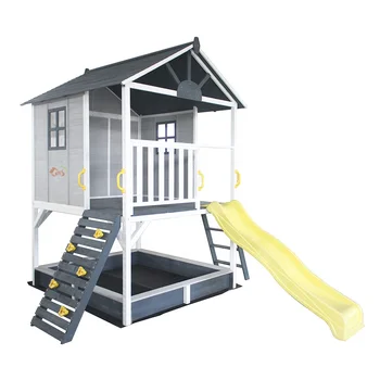 2 storey playhouse with slide