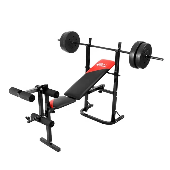 

SJ-7839 Cheap price Home Gym body building fitness equipment adjustable weight lifting bench with seated leg press, Blue and black