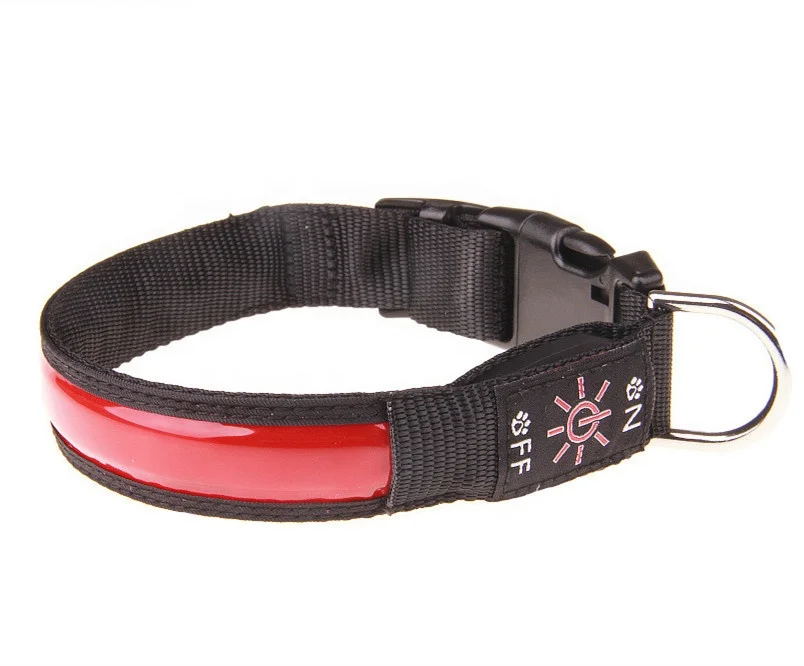 

Eco friendly Reflective Adjustable Night Safety Flashing led dog collar usb rechargeable