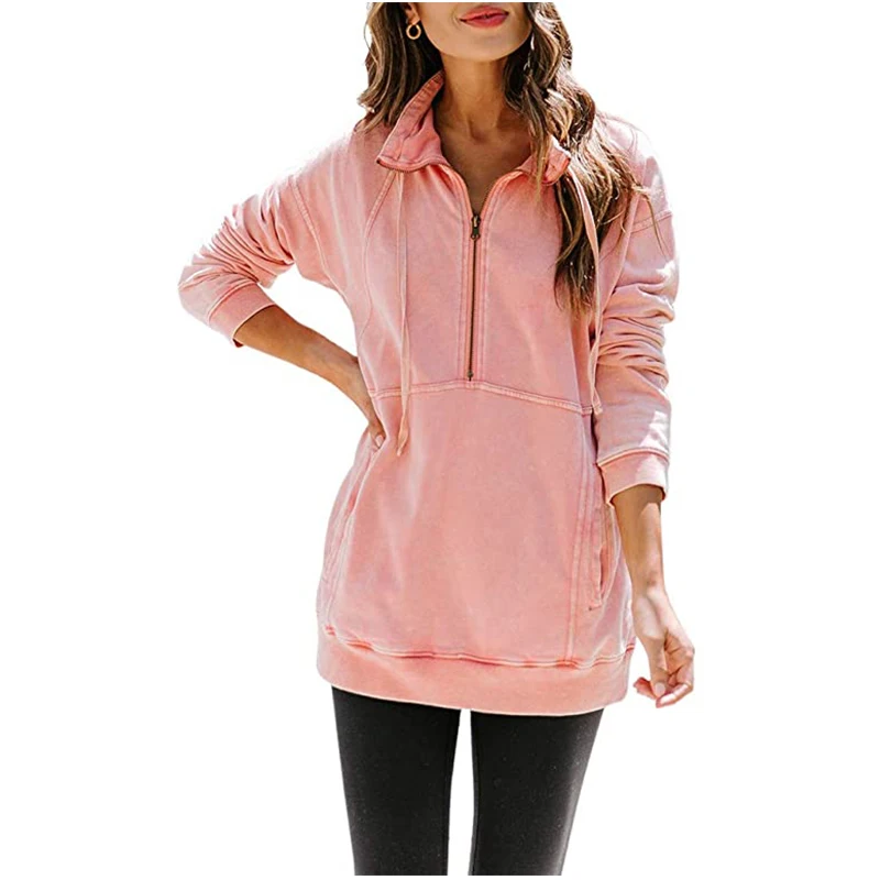 

Wholesale bulk cheap long sleeve solid color hoodie custom sexy sweatshirt women