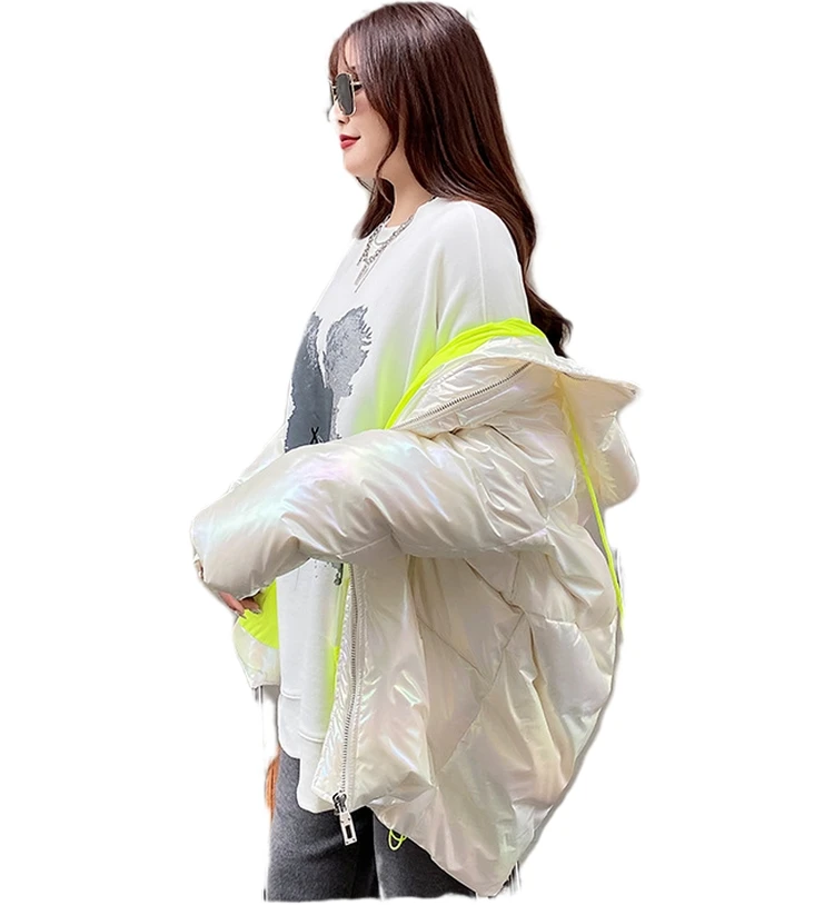 

Winter Down Jacket Women New Arrival Plus Size Women Fat Bright Face Hooded Down Jacket, Red, khaki, green, black, pink,yellow, white, blue, gray, skin, coffee