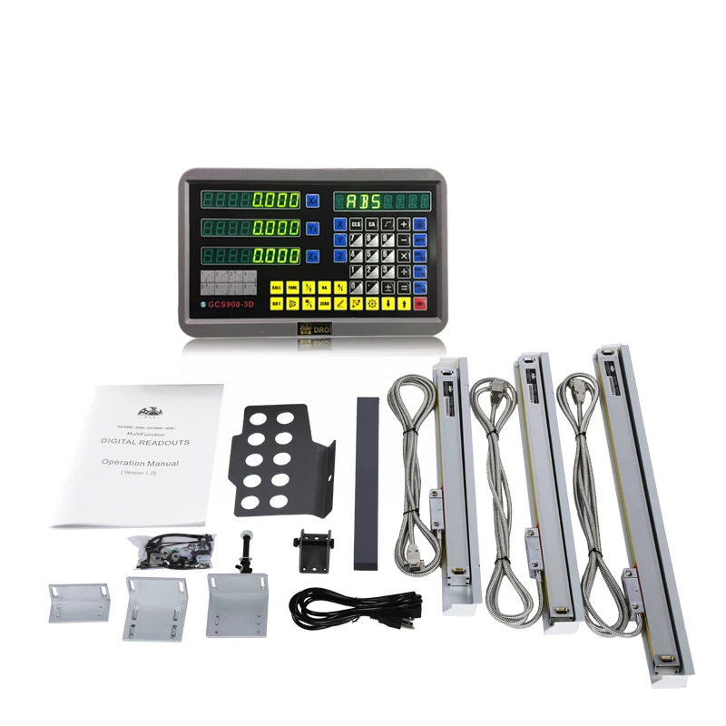 

0.5um ABS plastic distance measure system 3axis lcd display dro kit for lathe milling machines