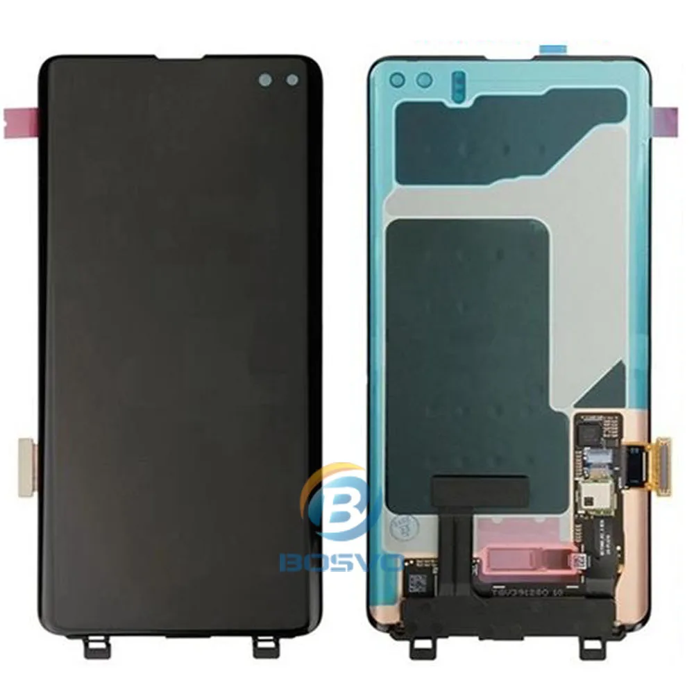 

mobile phone lcd for samsung S10 plus G975 screen display with touch digitizer assembly, Black,gold,blue,silver