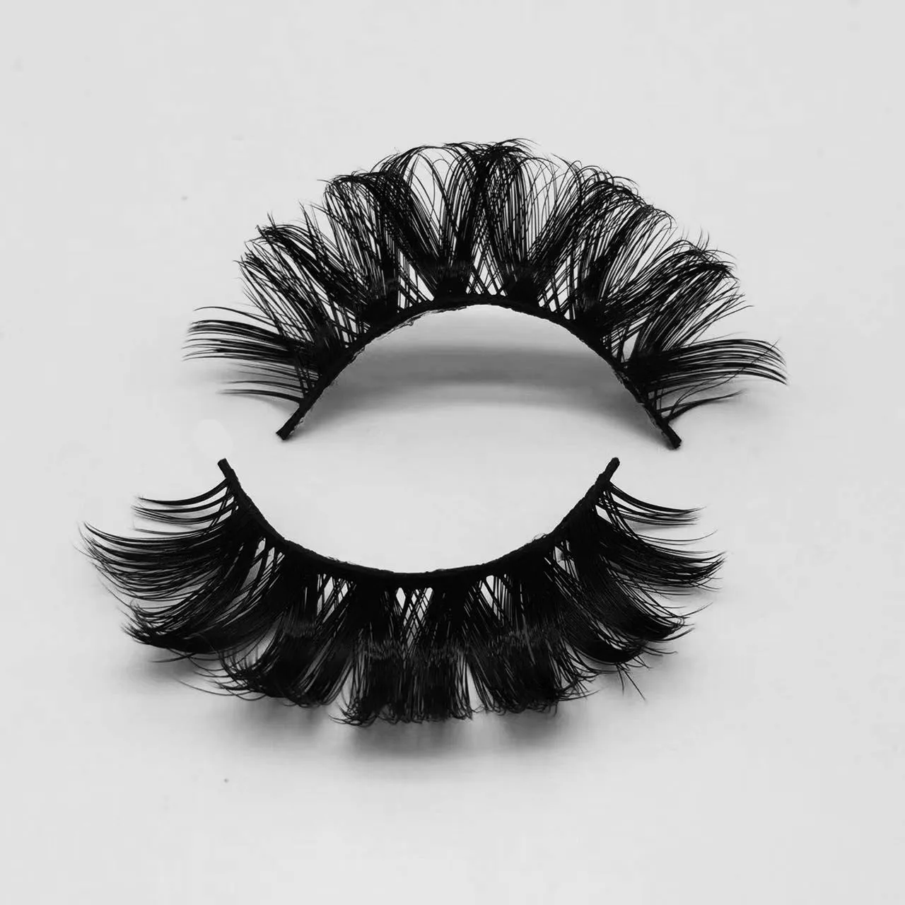 

X043E 15mm Best Selling false eyelash Synthetic Lashes Faux 5d 3d Mink Eyelashes 3D Silk Russian Strip Eyelash Vendor