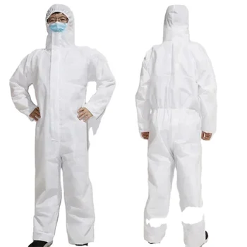 white disposable overalls