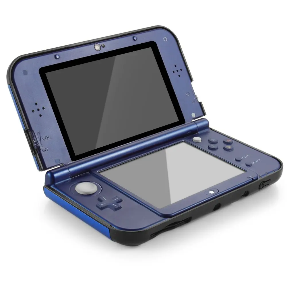 

Plastic + Aluminium Blue Full cover Protective Snap-on Hard Shell Skin Case Cover for New Nintendo 3DS LL XL