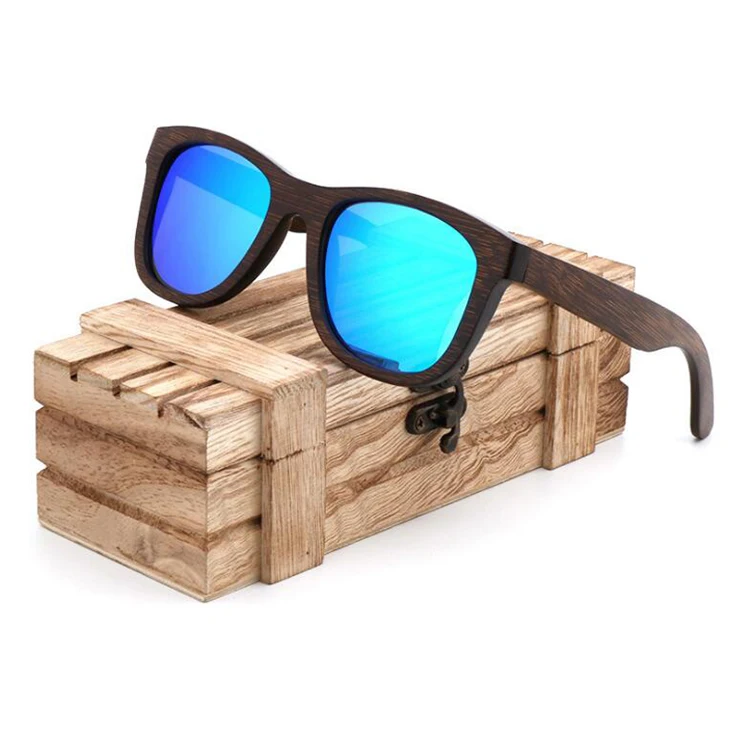 

2021 Bamboo sunglasses polarized in stock low MOQ quick delivery