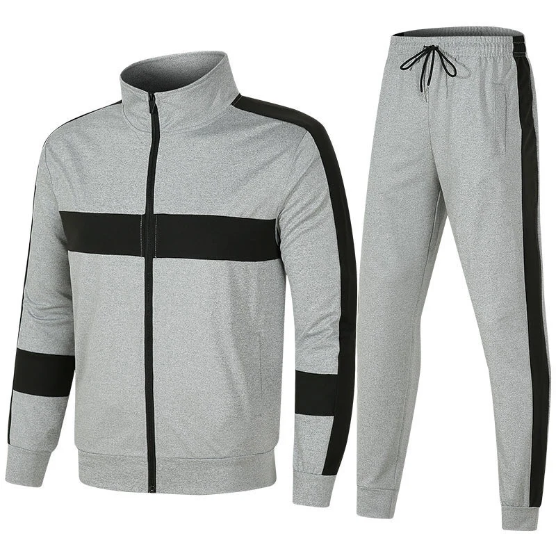 

new latest custom design long sleeve mens contrast colors cotton hoodies and pants jogging suit