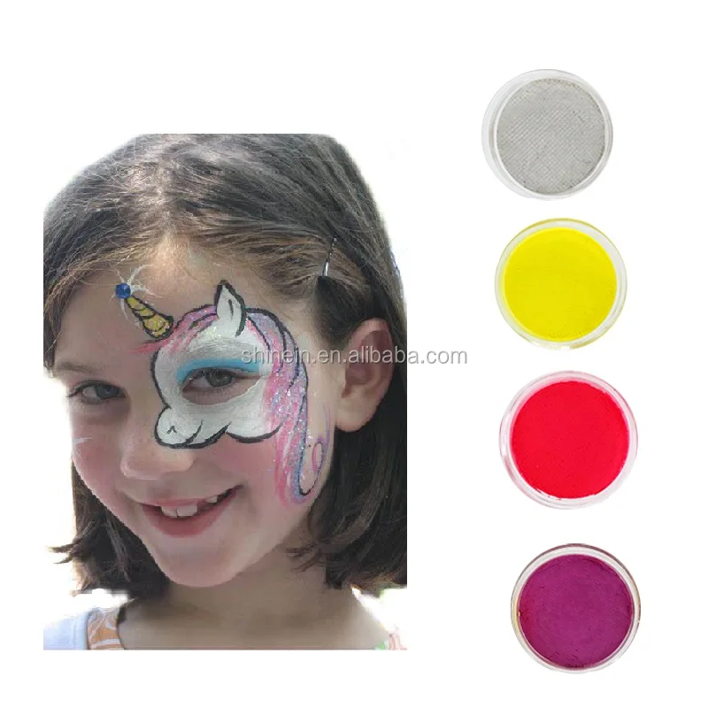 

Wholesale Water Based Face And Body Paint UV Neon Pastel Florescent Neon Face Paint for Party Festival Makeup, As per picture