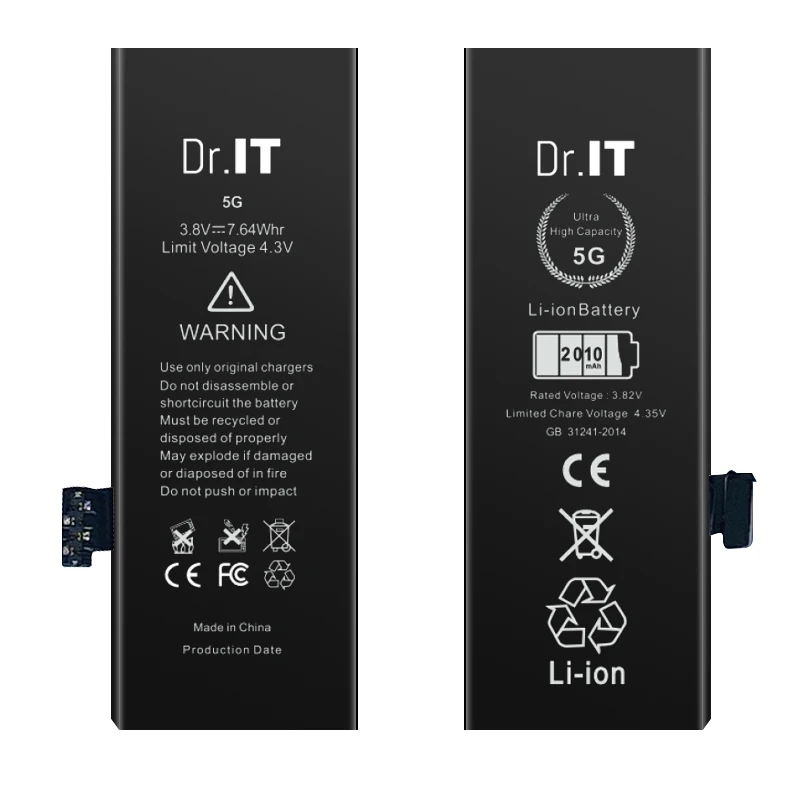 

Dr IT Shenzhen Manufacturing Oem 0 Cycle Replacement Battery For Iphone 5 5G Genuine Battery