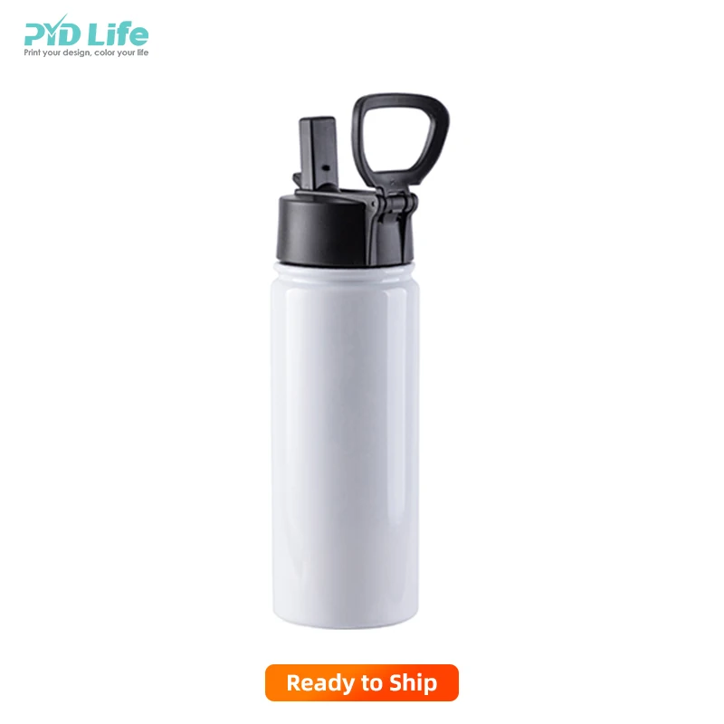 

PYD Life RTS 18oz Wide Mouth BPA FREE Stainless Steel Sublimation Tumbler Sports Water Bottle Sublimation Blanks with Straw Lid