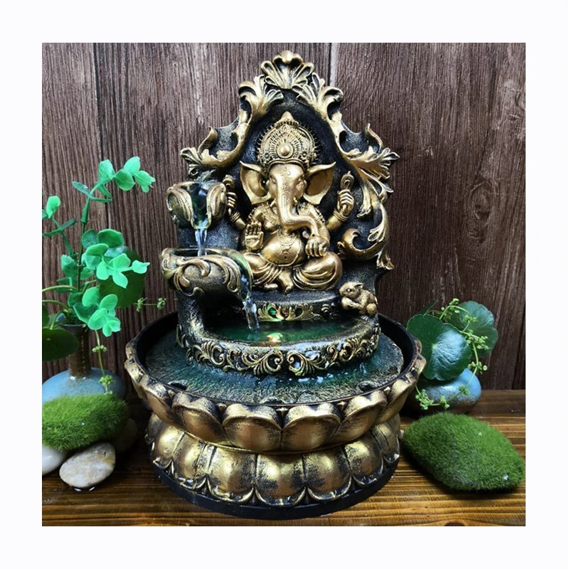 Details about   Hindu Ganesha Statue Fortune Lucky Feng Shui Desktop Fountain Indoor LED Glowing 