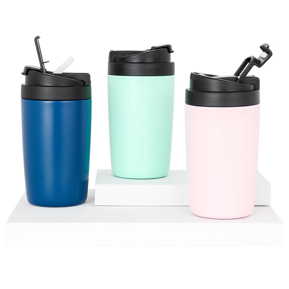 

Custom Logo Double Wall Stainless Steel Vacuum Insulated Travel Reusable Coffee Travel Mug With Lid, Customized color