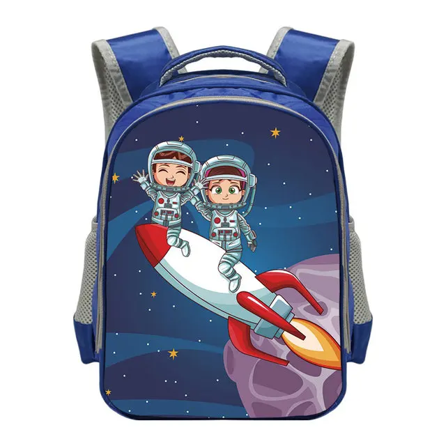 

Planet / Astronaut Backpack for Boys Children Spaceship Pattern School Bags Galaxy Space Shuttle School Backpack Kids Bookbag, Black