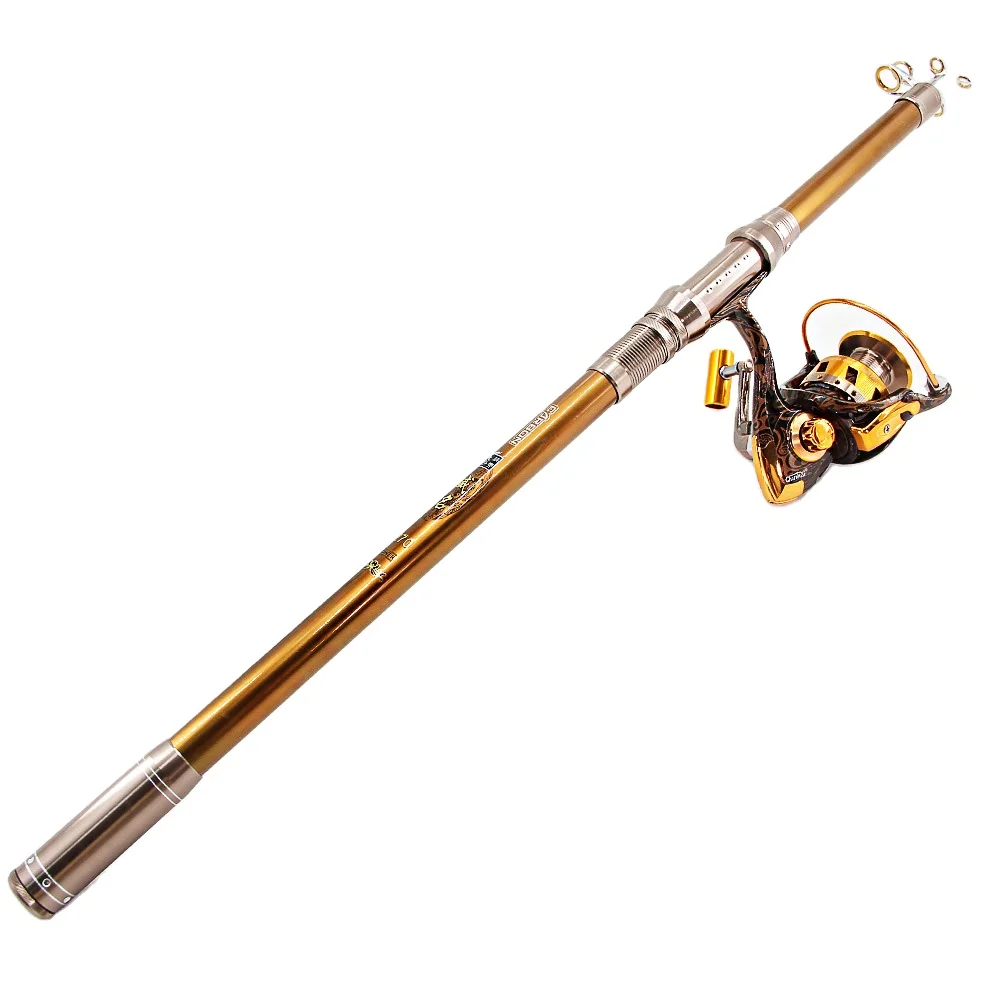 

Sea Fishing Telescopic complete set of fishing rod and fishing reel