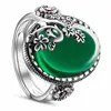Classic Fashion Handmade Gemstone Vintage 925 Silver Ring