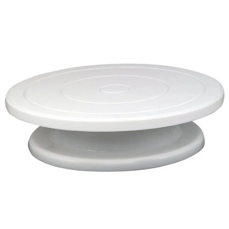 
Z828 DIY Pan Baking Tool Plastic Cake Plate Turntable Rotating Anti-skid Round Cake Stand Cake Decorating Rotary Table 