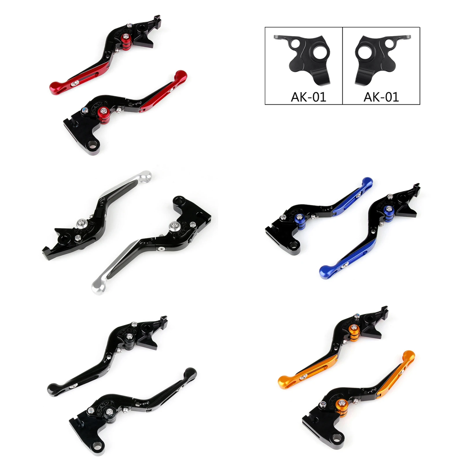 

Areyourshop Adjustable Folding Extendable Brake Clutch Levers Fit for KYMCO 2017 2018 AK550