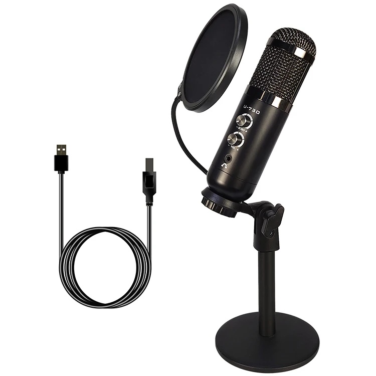 

USB Microphone Kit,PC Condenser Podcast Streaming Cardioid Mic Plug & Play for Computer, YouTube, Gaming Recording