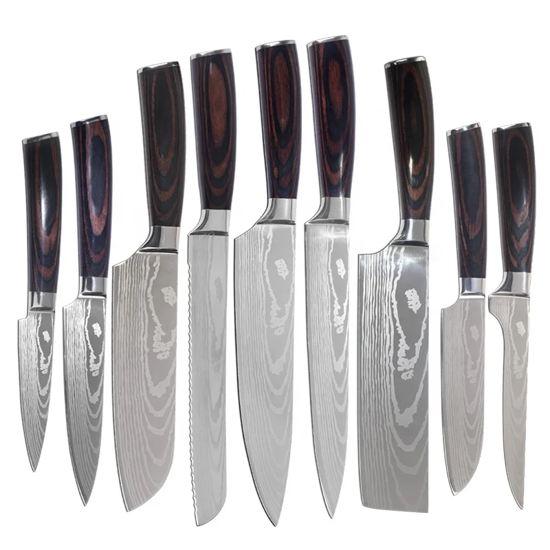 

Color Bass Multifunction Household Tough Sharp Blade Black Chef Knives Stainless Steel Kitchen Knives Accessories