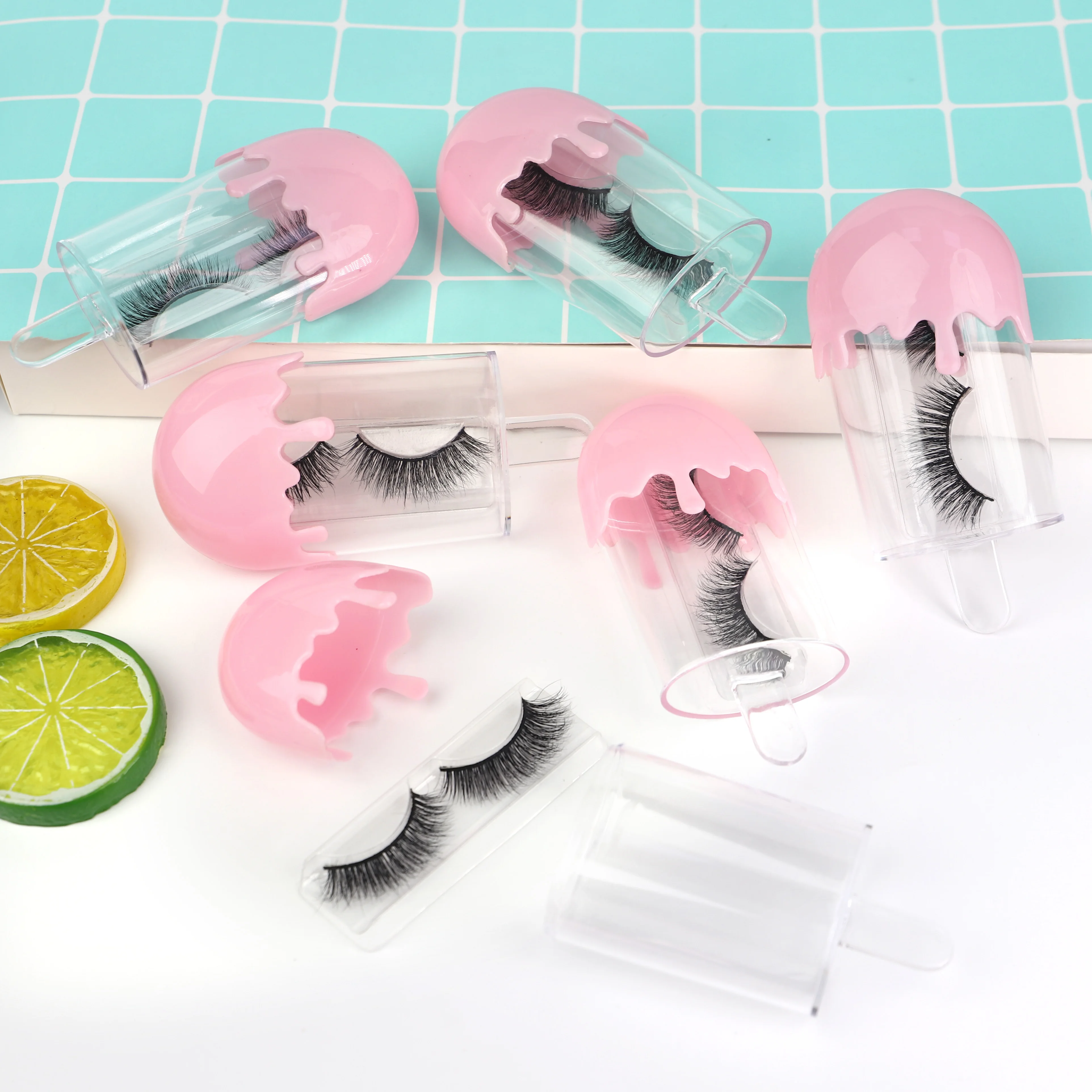 

Cruelty-free and 100% vegan eyelashes available samples 3d faux mink lashes