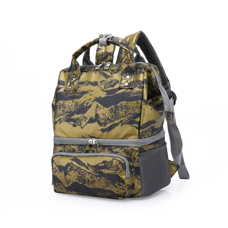 

Wholesale baby bags for mothers customize travel foldable baby backpack outdoor large diaper bag, Camo/customize