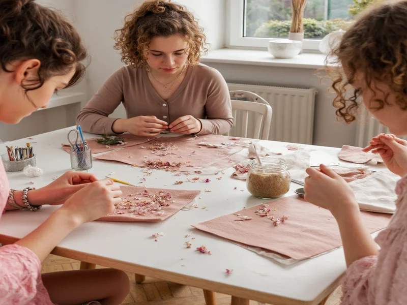 DIY crafting workshop demonstrating beginner-friendly techniques