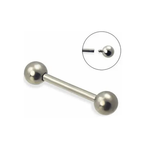 

G23 ti single fixed ball internal threaded barbell, As your requirement from color chat