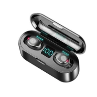

f9 earphone Wireless earphones TWS 5.0 headphones earbuds Stereo auriculares headset with 2000mAh Power Bank LED Charging Case