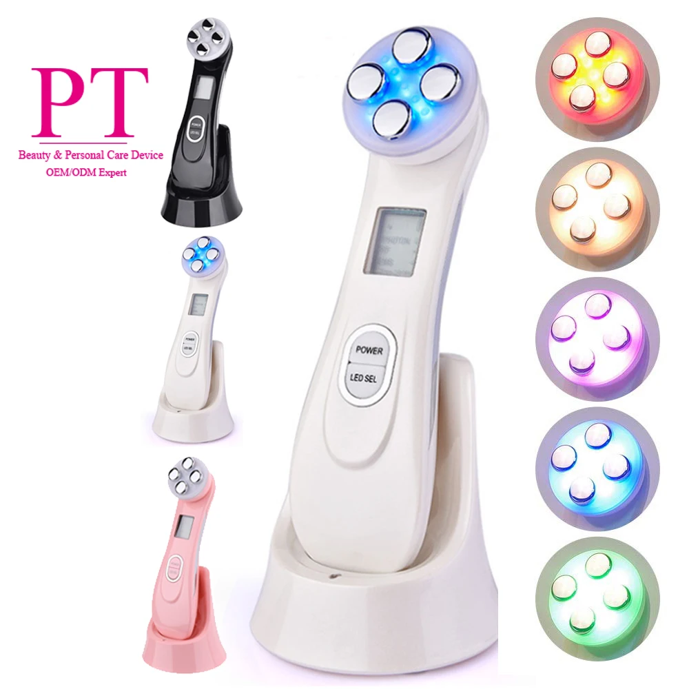 

Hot Selling Products Anti-Wrinkle Face Lift Skin Tightening EMS LED Photon Therapy Facial Massage RF Beauty Device