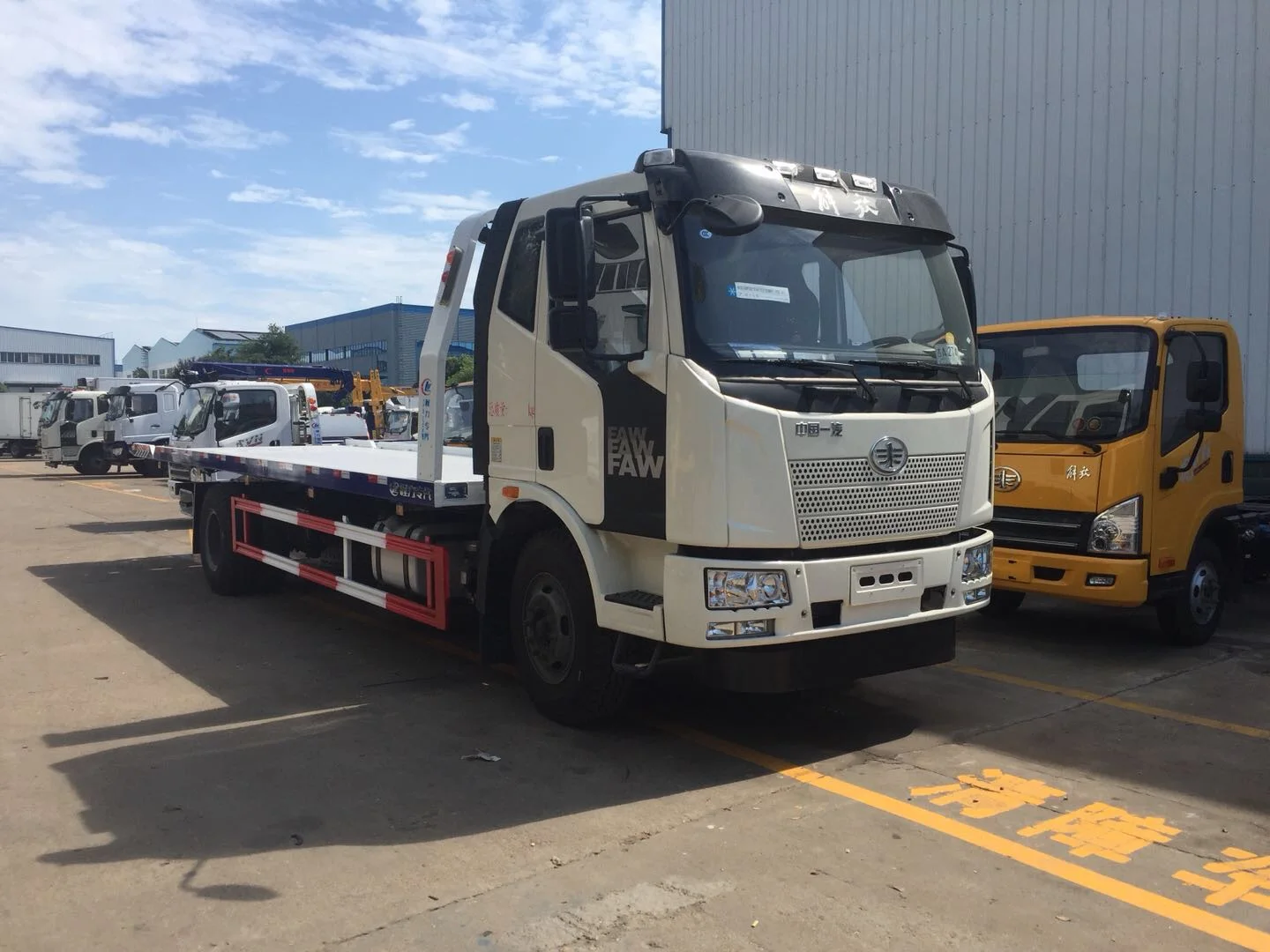 4x2 FAW 6ton to 8 ton integrated tow truck winch for sale philippines