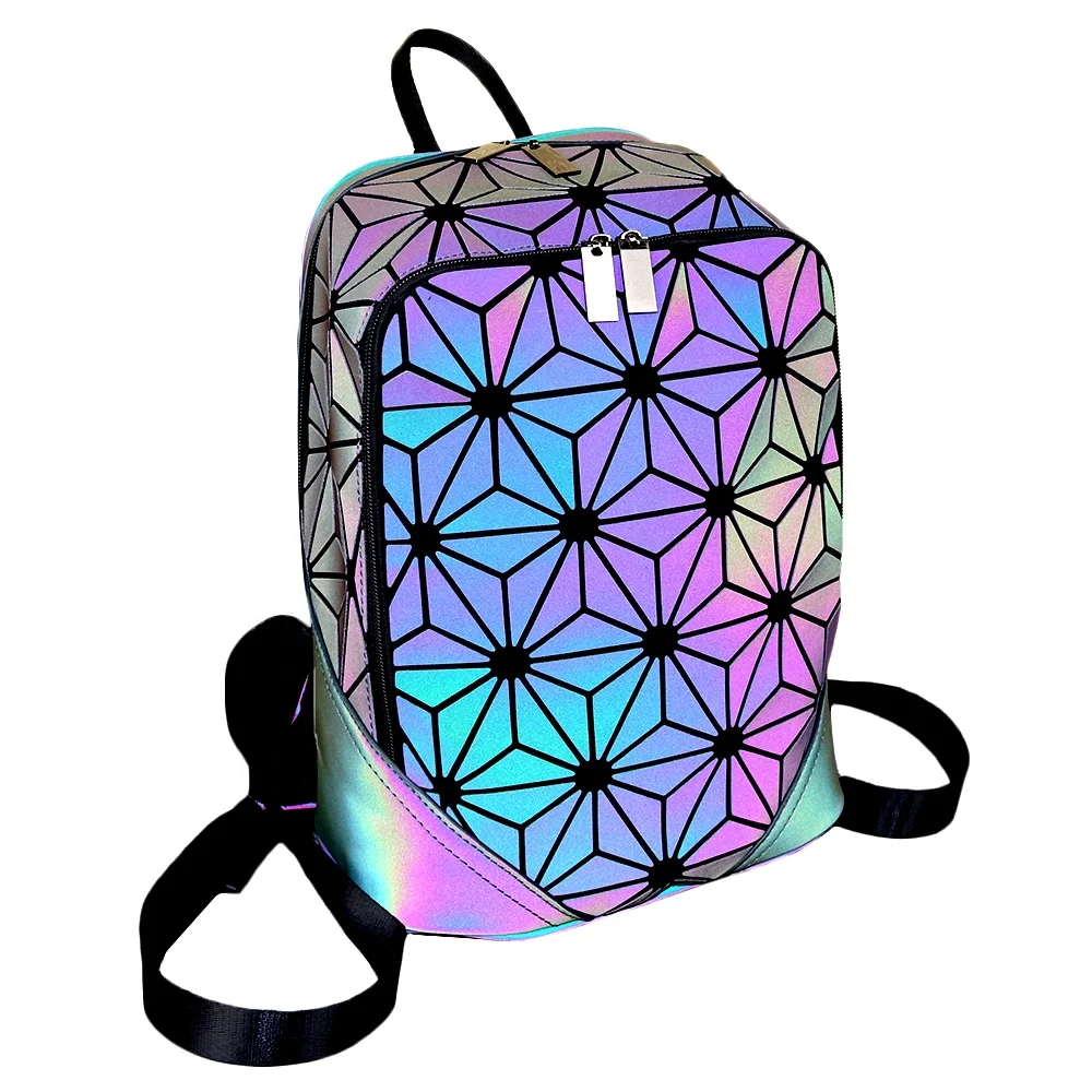 

Women Designer Waterproof Custom Logo Backpacks Luminous Backpack Bag
