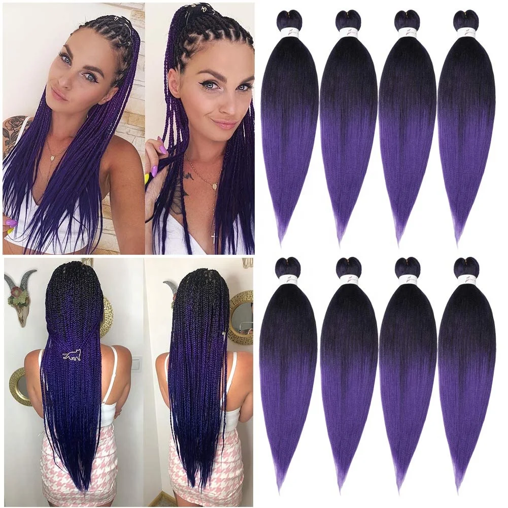 

Wholesale Pre Stretched hair attachment Braiding Hair Pre Stretched Synthetic Braid Hair Prestretched