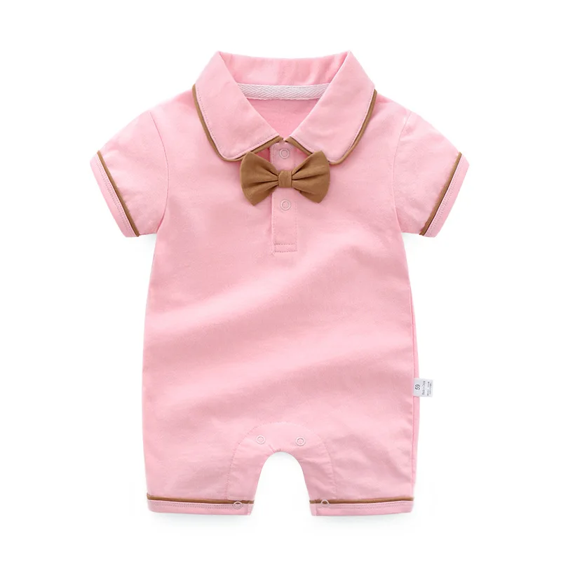 

Wholesale Custom newborn Cotton Short Sleeve Style baby boy girl clothes blank Baby Romper, Picture shows