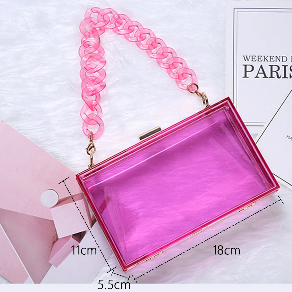 

WESTAL Jelly color summer transparent tote hand bags for women fashion designer plastic bags transparent girl trendy bag, Brown,purple,black,army green
