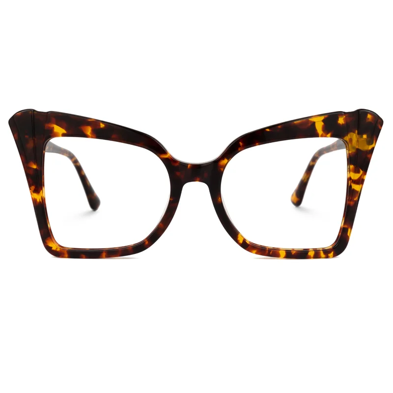 

Zeelool Fashionable Unisex Full Rim Black Cateye Acetate Spectacle Frames Eyeglasses For Women
