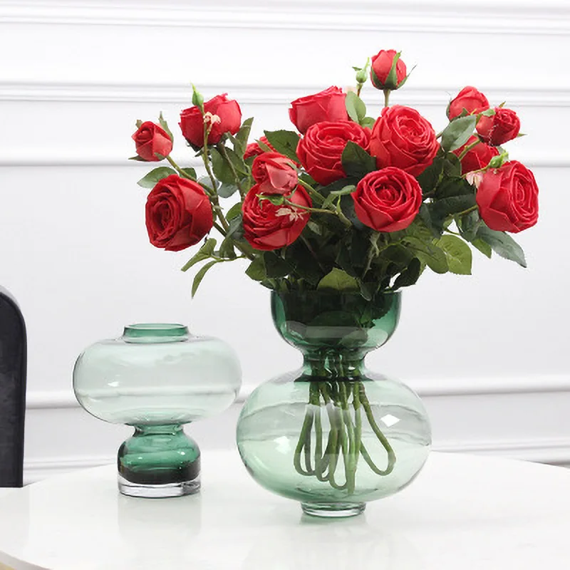 Рот взорван украшения дома цветные роскошные книги по искусству стекло цветочный дизайн ваза
